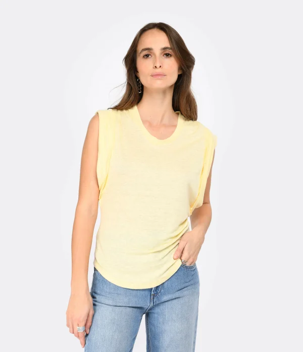 MARANT ÉTOILE Tee-shirt Kotty Lin Jaune Clair 4