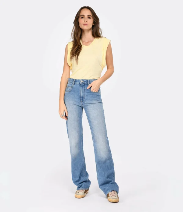 MARANT ÉTOILE Jean Belvira Coton Bleu Clair 7