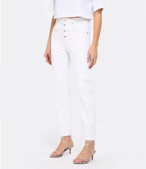 MARANT ÉTOILE Jean Belden Coton Blanc 5