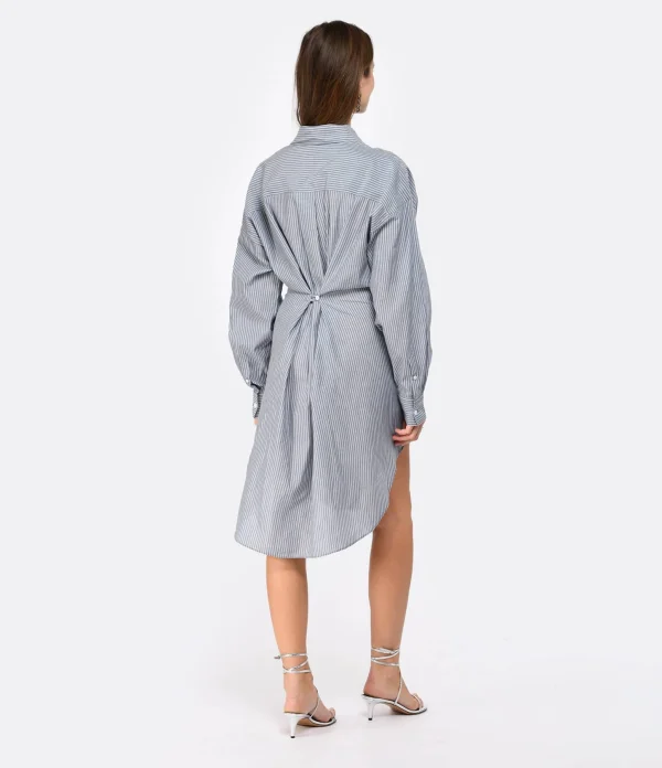 MARANT ÉTOILE Robe Seen Coton Bleu 6