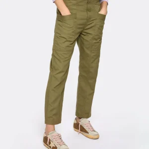 MARANT ÉTOILE Pantalon Pandore Coton Kaki 13