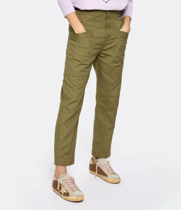 MARANT ÉTOILE Pantalon Pandore Coton Kaki 5