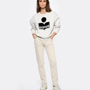 MARANT ÉTOILE Sweatshirt Mobyli Coton Écru 13