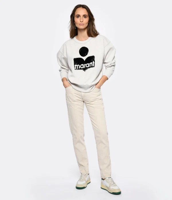 MARANT ÉTOILE Sweatshirt Mobyli Coton Écru 5