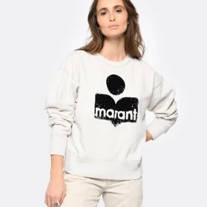 MARANT ÉTOILE Sweatshirt Mobyli Coton Écru 11