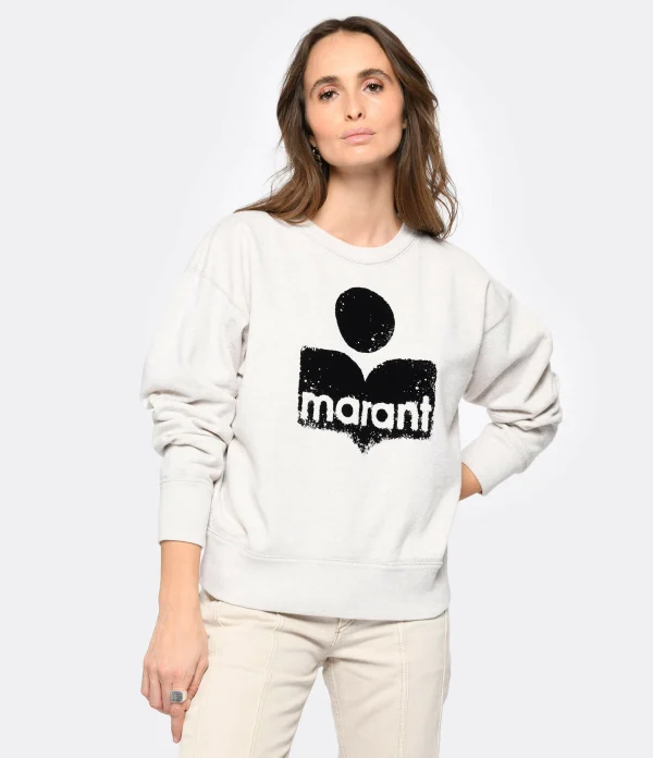 MARANT ÉTOILE Sweatshirt Mobyli Coton Écru 4