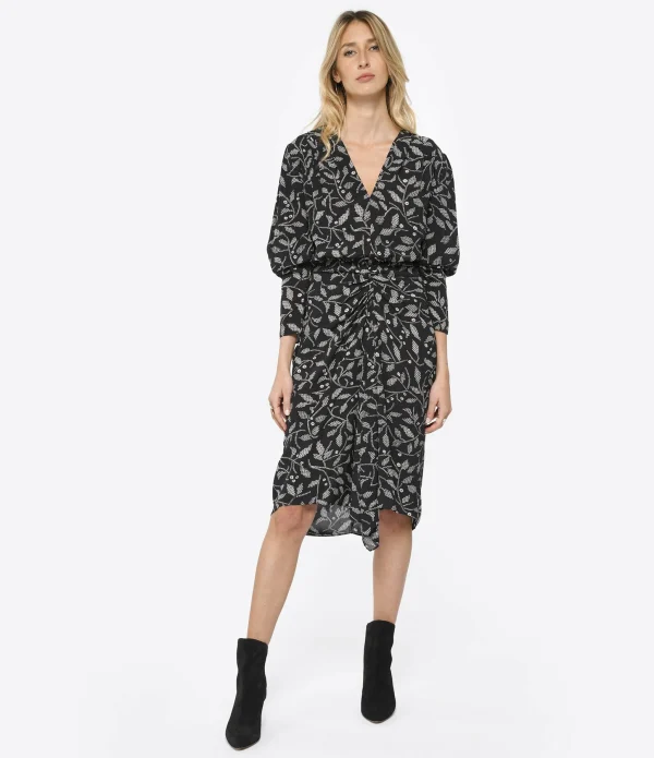 MARANT ÉTOILE Robe Mi-longue Danalia Noir 4