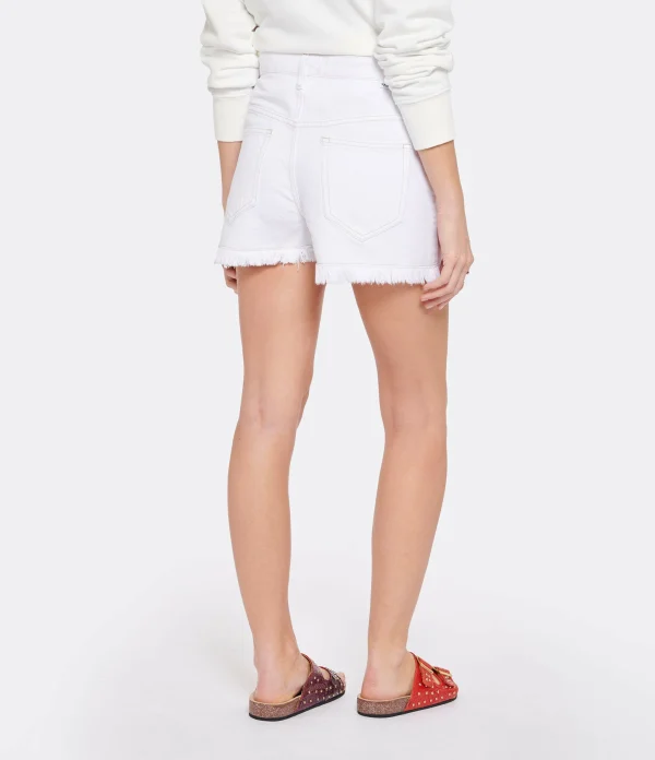 MARANT ÉTOILE Short Lesia Coton Blanc 6