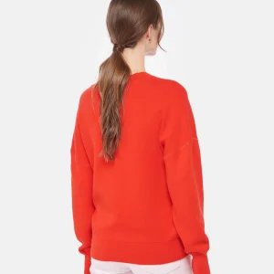 MARANT ÉTOILE Pull Atlee Coton Rouge Vermillon 15