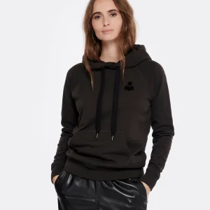 MARANT ÉTOILE Sweatshirt Malibu Coton Noir Délavé 11