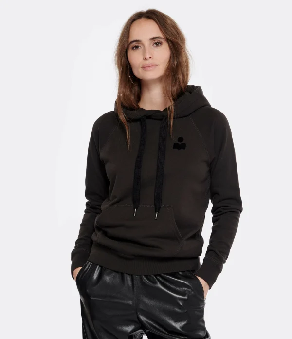 MARANT ÉTOILE Sweatshirt Malibu Coton Noir Délavé 4