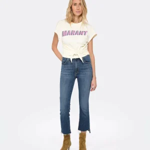 MARANT ÉTOILE Tee-shirt Zodya Coton Vanille 15