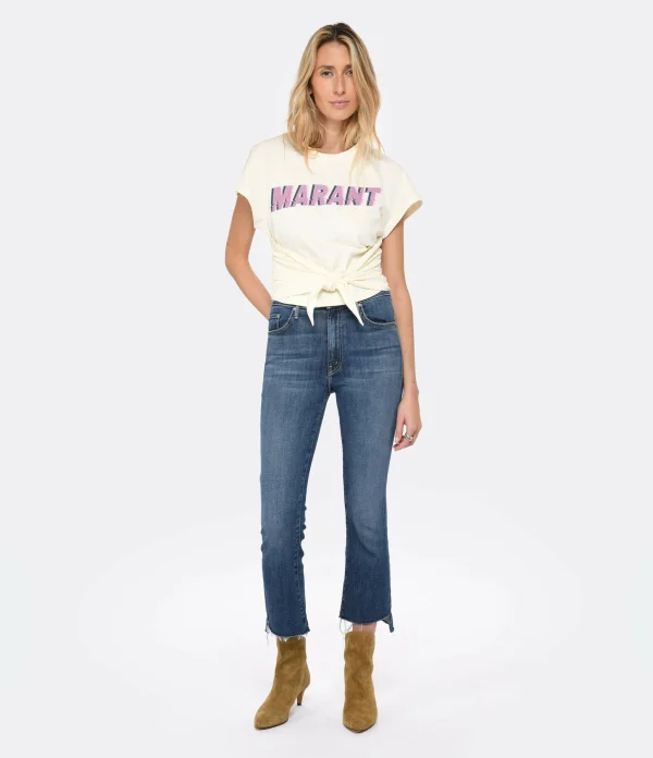 MARANT ÉTOILE Tee-shirt Zodya Coton Vanille 6