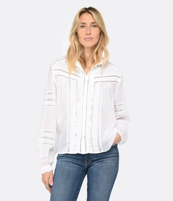 MARANT ÉTOILE Top Metina Blanc 4