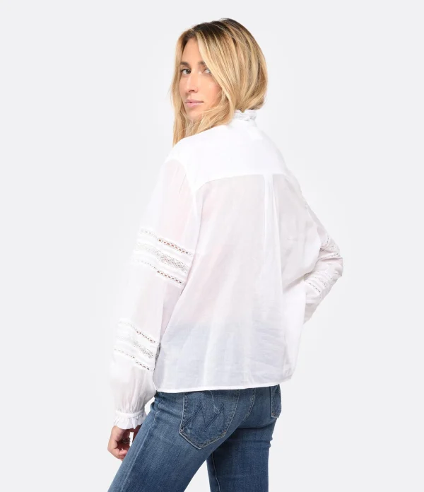 MARANT ÉTOILE Top Metina Blanc 5