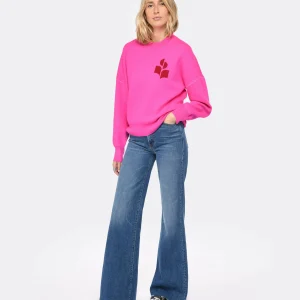 MARANT ÉTOILE Pull Atlee Coton Rose Néon 15