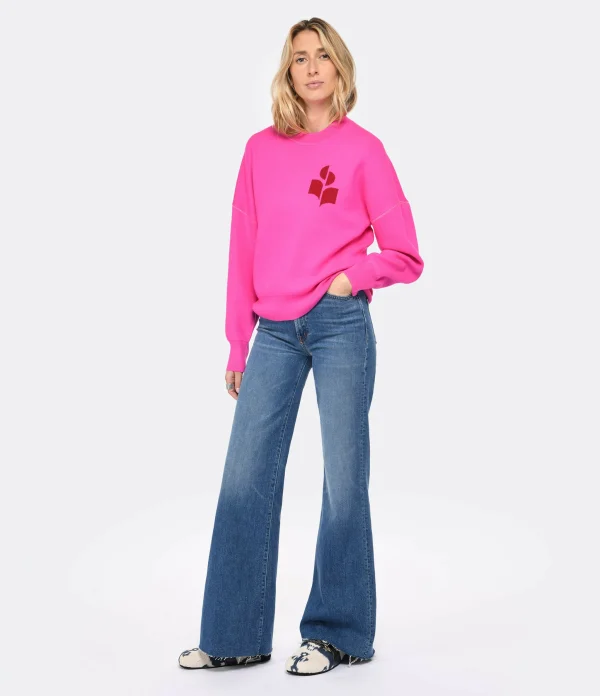 MARANT ÉTOILE Pull Atlee Coton Rose Néon 6