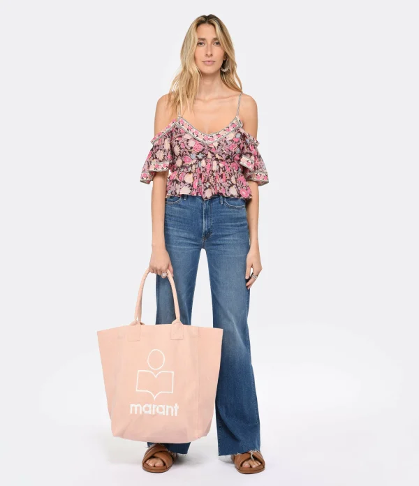 MARANT ÉTOILE Top Garuva Coton Rose 6