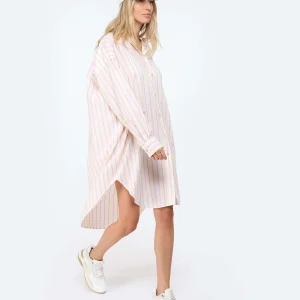 MARANT ÉTOILE Robe Seen Coton Jaune Rose 10