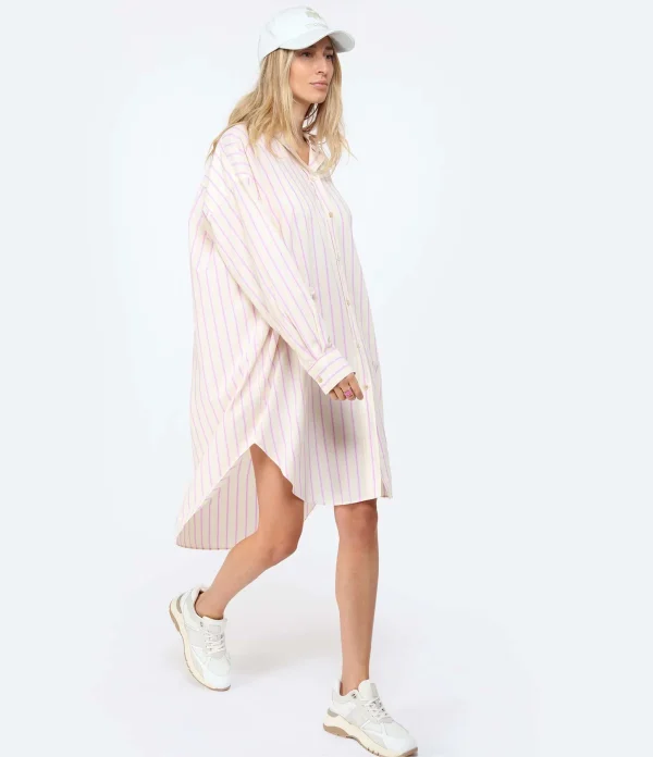 MARANT ÉTOILE Robe Seen Coton Jaune Rose 4