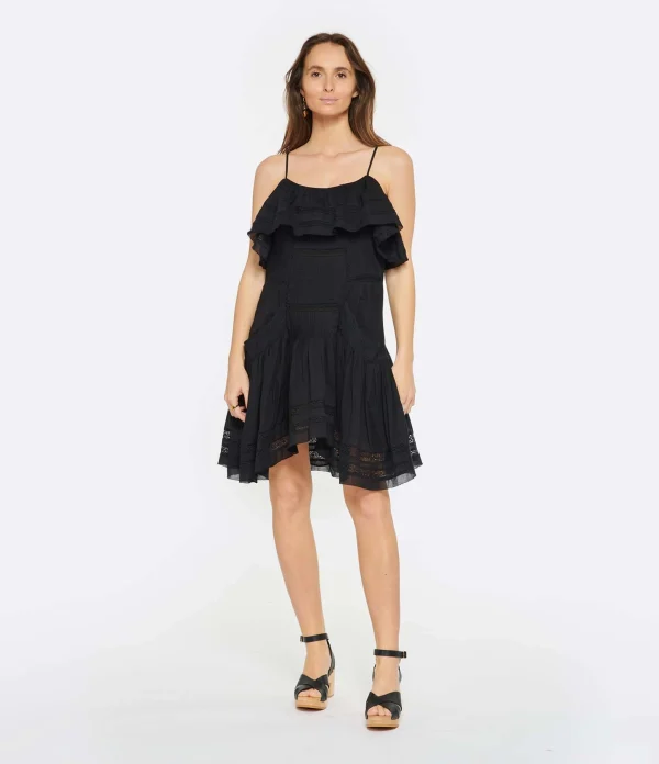 MARANT ÉTOILE Robe Moly Coton Noir 4