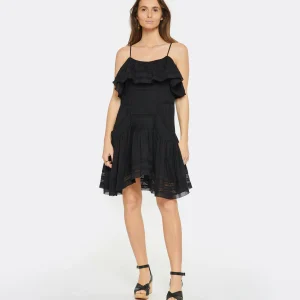 MARANT ÉTOILE Robe Moly Coton Noir 10