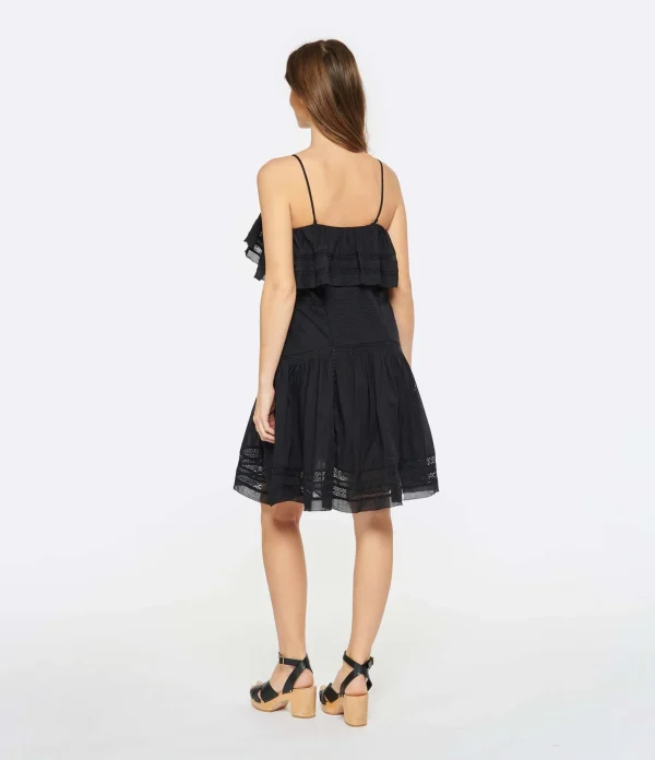 MARANT ÉTOILE Robe Moly Coton Noir 5