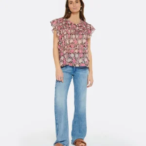 MARANT ÉTOILE Top Layona Coton Fleuri 15