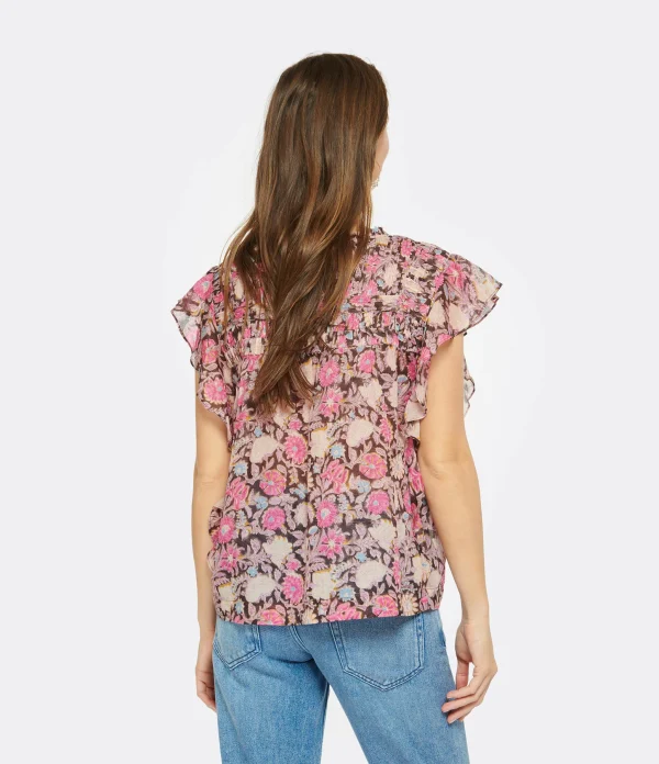 MARANT ÉTOILE Top Layona Coton Fleuri 5