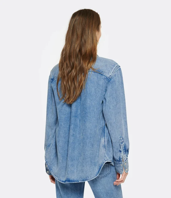 MARANT ÉTOILE Chemise Tahis Denim Bleu Clair 5