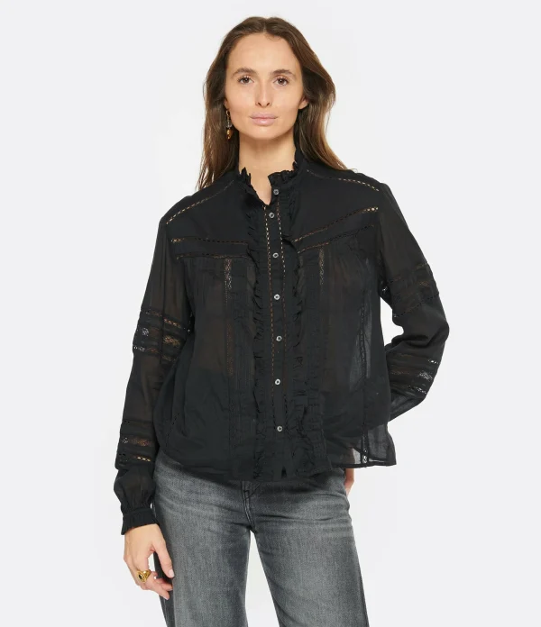 MARANT ÉTOILE Top Metina Noir 3