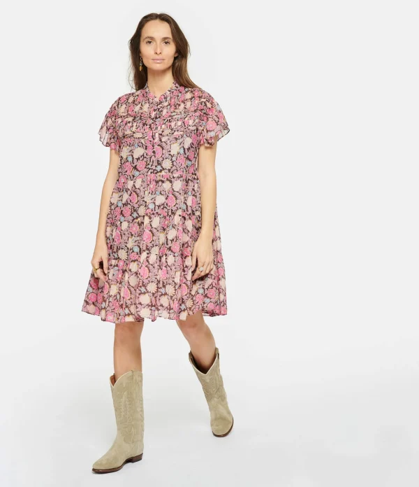 MARANT ÉTOILE Robe Lanikaye Coton Multicolore 4