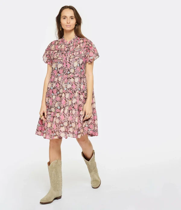 MARANT ÉTOILE Robe Lanikaye Coton Multicolore 4