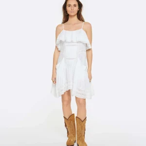 MARANT ÉTOILE Robe Moly Coton Blanc 10