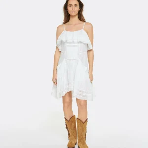 MARANT ÉTOILE Robe Moly Coton Blanc 10