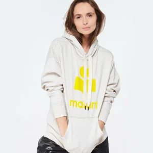 MARANT ÉTOILE Sweatshirt Mansel Coton Écru Jaune 11