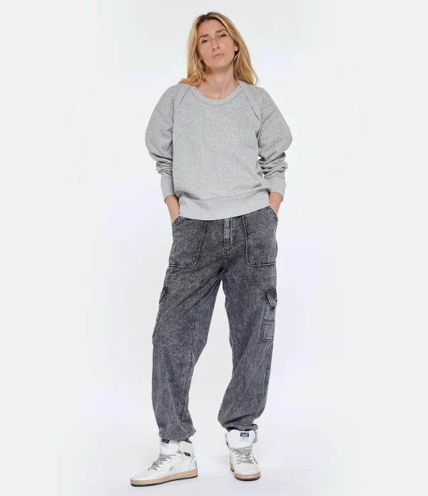 MARANT ÉTOILE Pantalon Viamao Coton Gris 8