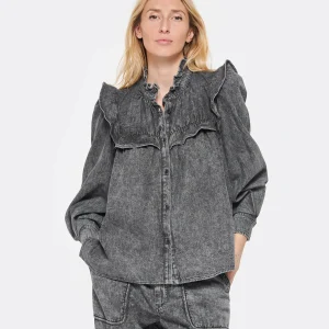 MARANT ÉTOILE Chemise Idety Coton Gris 11