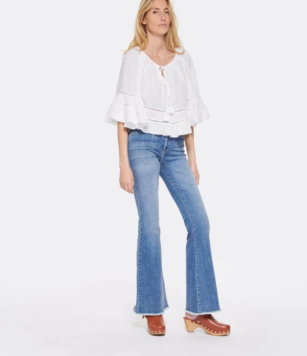 MARANT ÉTOILE Top Liam Coton Blanc 4