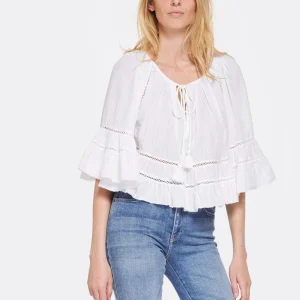 MARANT ÉTOILE Top Liam Coton Blanc 8