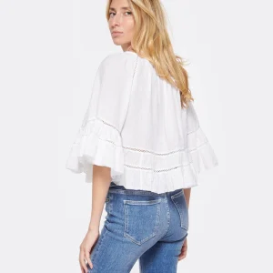 MARANT ÉTOILE Top Liam Coton Blanc 12