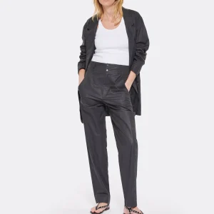 MARANT ÉTOILE Pantalon Faliana Coton Noir 13