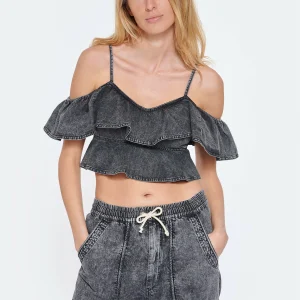 MARANT ÉTOILE Top Voloteo Coton Gris 11