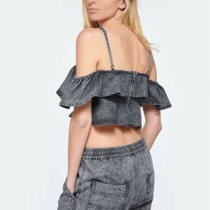 MARANT ÉTOILE Top Voloteo Coton Gris 15