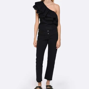 MARANT ÉTOILE Jean Belden Coton Noir Délavé 22