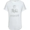 MARANT ÉTOILE Tee-shirt Koldi Lin Blanc Argenté 8