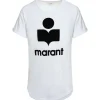 MARANT ÉTOILE Tee-shirt Koldi Lin Blanc Noir 19