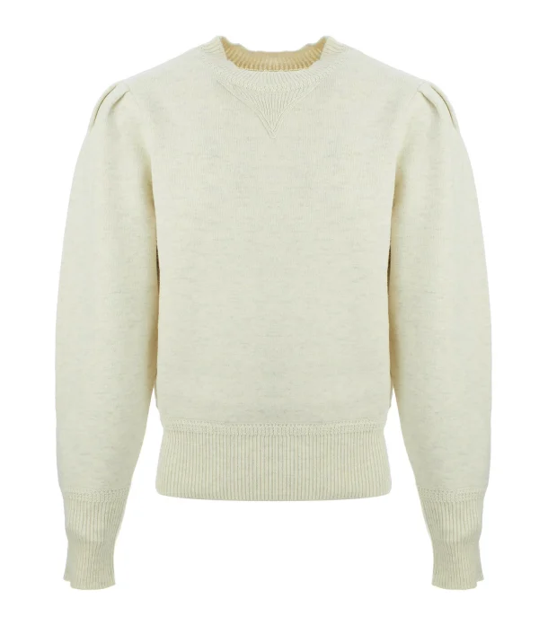 MARANT ÉTOILE Pull Kelaya Coton Écru 1