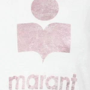 MARANT ÉTOILE Tee-shirt Koldi Lin Blanc Rose 10