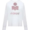 MARANT ÉTOILE Tee-shirt Klowia Lin Blanc Rose 17